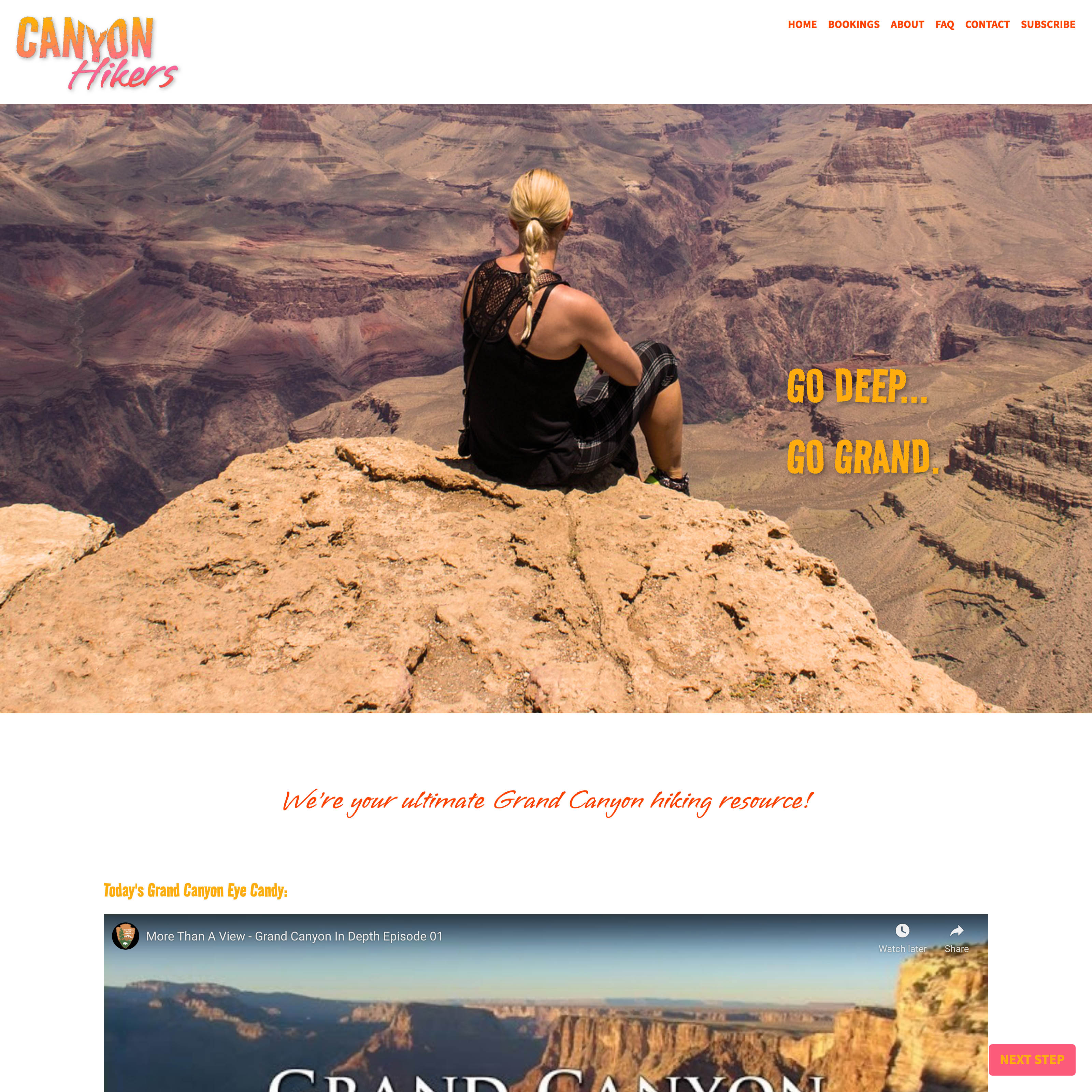Hiking Tour Company Landing Page